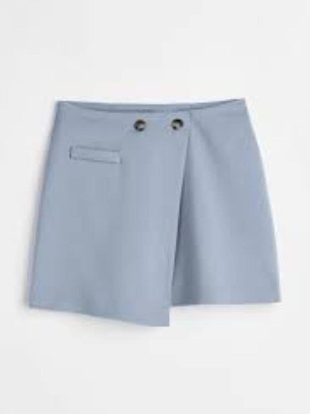H&M | Powder Blue Wrap Mini Skirt NWT